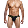 MALE BASICS String NEON MaleBasics Noir-Jaune